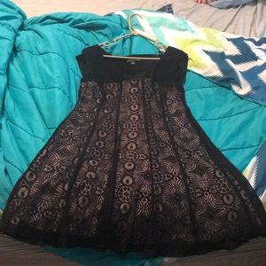 Black lace dress